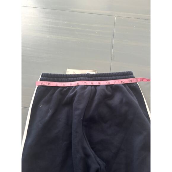 Adidas 3 Stripe Open Hem Legend Ink Blue Men Size Small Draw string New - Picture 7 of 8